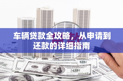 疏勒车辆贷款全攻略，从申请到还款的详细指南