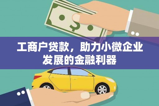 疏勒工商户贷款，助力小微企业发展的金融利器
