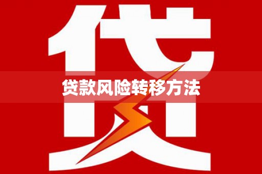 疏勒贷款风险转移方法