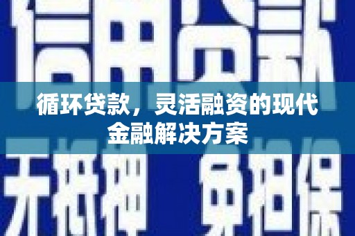 疏勒循环贷款，灵活融资的现代金融解决方案