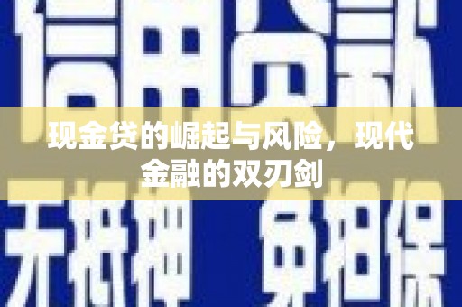 疏勒现金贷的崛起与风险，现代金融的双刃剑