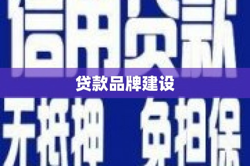 疏勒贷款品牌建设