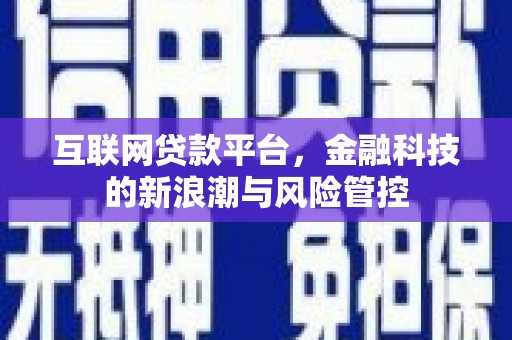 疏勒互联网贷款平台，金融科技的新浪潮与风险管控