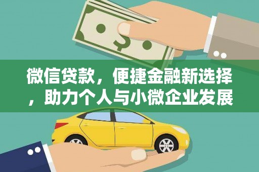 疏勒微信贷款，便捷金融新选择，助力个人与小微企业发展