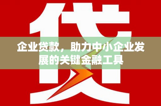 疏勒企业贷款，助力中小企业发展的关键金融工具