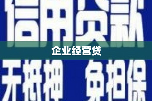 疏勒企业经营贷