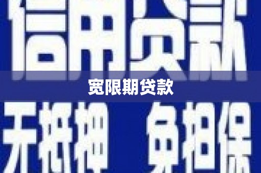 疏勒宽限期贷款