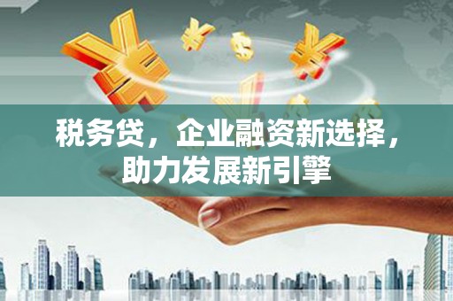疏勒税务贷，企业融资新选择，助力发展新引擎