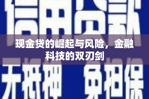 疏勒现金贷的崛起与风险，金融科技的双刃剑