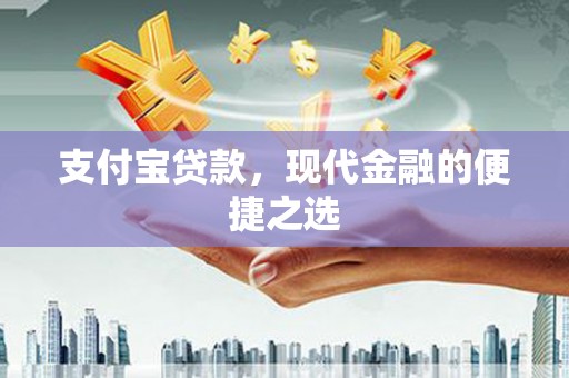 疏勒支付宝贷款，现代金融的便捷之选