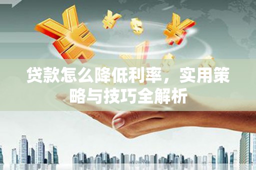 疏勒贷款怎么降低利率，实用策略与技巧全解析