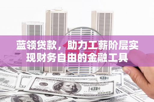 疏勒蓝领贷款，助力工薪阶层实现财务自由的金融工具
