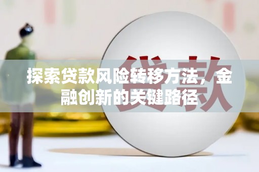 疏勒探索贷款风险转移方法，金融创新的关键路径