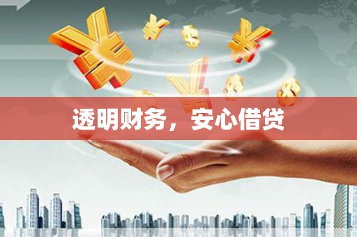 疏勒透明财务，安心借贷