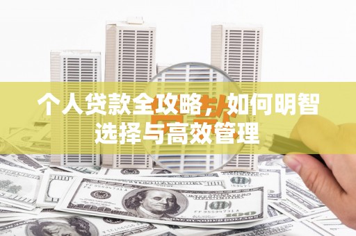 疏勒个人贷款全攻略，如何明智选择与高效管理