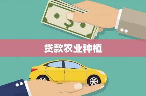 疏勒贷款农业种植